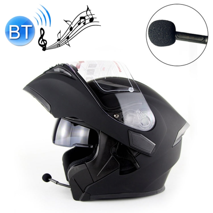 Soman 955 Skyeye Motorcycle Full / Open Face Bluetooth Helmet Headset Full Face, Supports Answer / Hang Up Calls(Matte Black) - Helmets by SOMAN | Online Shopping UK | buy2fix