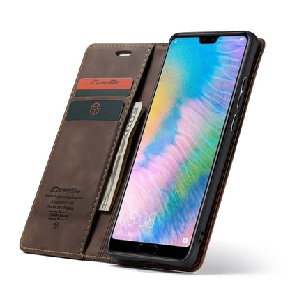 CaseMe-013 Detachable Multifunctional Horizontal Flip Leather Case with Card Slot & Holder for Huawei P20 Pro(Coffee) - Huawei Cases by CaseMe | Online Shopping UK | buy2fix