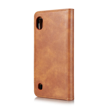 DG.MING Crazy Horse Texture Flip Detachable Magnetic Leather Case with Holder & Card Slots & Wallet for Galaxy A10(Brown) - Galaxy Phone Cases by DG.MING | Online Shopping UK | buy2fix