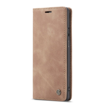 CaseMe-013 Multi-functional Retro Frosted Horizontal Flip Leather Case with Card Slot & Holder & Wallet For OnePlus 7 Pro(Brown) - OnePlus Cases by CaseMe | Online Shopping UK | buy2fix