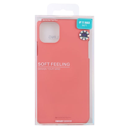 GOOSPERY SOFE FEELING TPU Shockproof and Scratch Case for iPhone 11 Pro Max(Pink) - iPhone 11 Pro Max Cases by GOOSPERY | Online Shopping UK | buy2fix