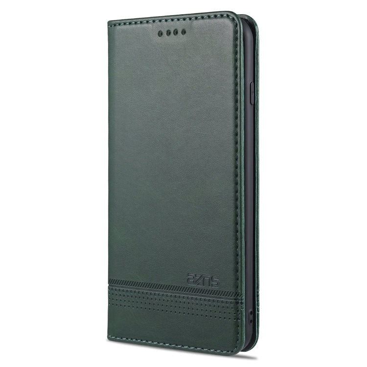 AZNS Magnetic Calf Texture Horizontal Flip Leather Case with Card Slots & Holder & Wallet For iPhone 8 Plus/7 Plus(Dark Green) - More iPhone Cases by AZNS | Online Shopping UK | buy2fix