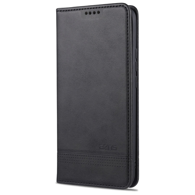 For Xiaomi Redmi 9 AZNS Magnetic Calf Texture Horizontal Flip Leather Case with Card Slots & Holder & Wallet(Black) - Xiaomi Cases by AZNS | Online Shopping UK | buy2fix