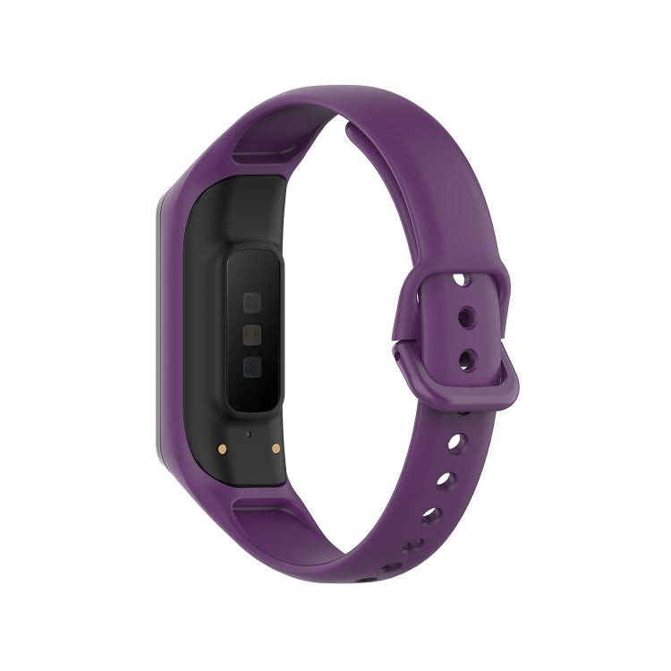 For Samsung Galaxy Fit 2 Silicone Watch Band(Purple) - Smart Wear by buy2fix | Online Shopping UK | buy2fix