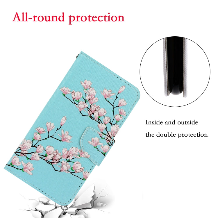 Colored Drawing Horizontal Flip Leather Case with Holder & Card Slot & Wallet For Huawei P Smart 2021 / Y7a(Magnolia) - Huawei Cases by idewei | Online Shopping UK | buy2fix