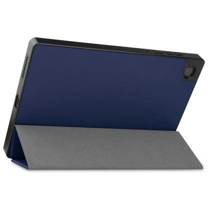 For Lenovo Tab M10 HD 2nd Gen TB-X306 Caster Pattern Horizontal Flip Tablet PC Protective Leather Case with Tri-fold Bracket & Sleep Function(Blue) - For Lenovo by buy2fix | Online Shopping UK | buy2fix