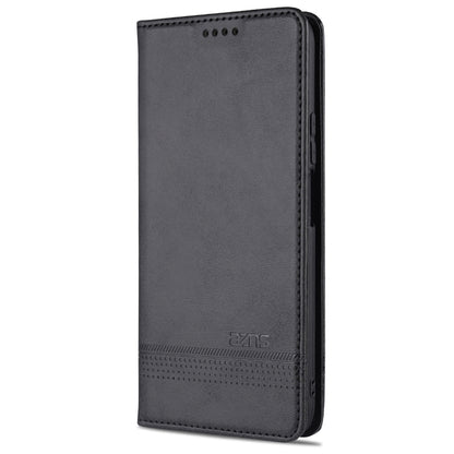 For vivo Y20 AZNS Magnetic Calf Texture Horizontal Flip Leather Case with Card Slots & Holder & Wallet(Black) - vivo Cases by AZNS | Online Shopping UK | buy2fix