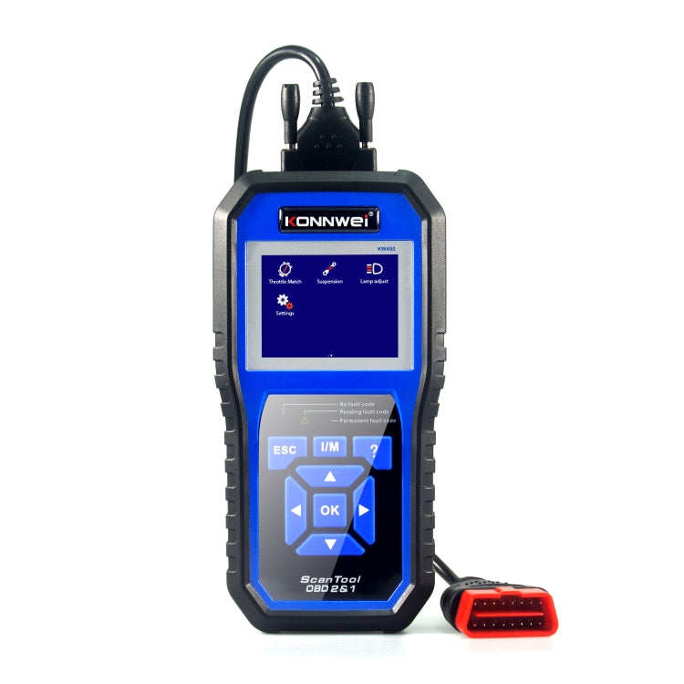 KONNWEI KW450 Car 2.8 inch TFT Color Screen Battery Tester Support 2 Languages / System  XP WIN7 WIN8 WIN10 - Code Readers & Scan Tools by KONNWEI | Online Shopping UK | buy2fix