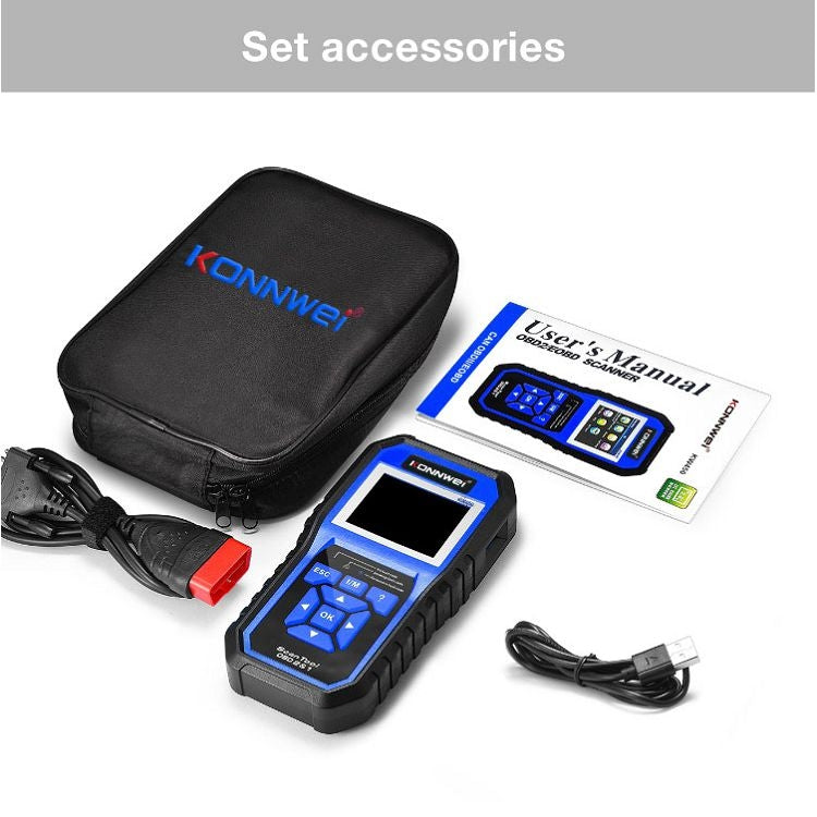 KONNWEI KW450 Car 2.8 inch TFT Color Screen Battery Tester Support 2 Languages / System  XP WIN7 WIN8 WIN10 - Code Readers & Scan Tools by KONNWEI | Online Shopping UK | buy2fix