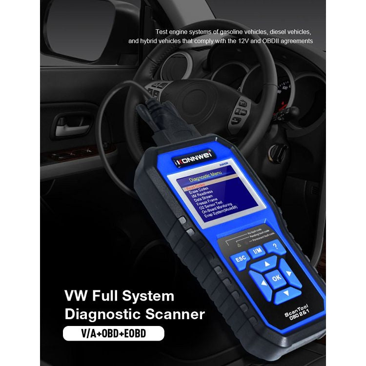 KONNWEI KW450 Car 2.8 inch TFT Color Screen Battery Tester Support 2 Languages / System  XP WIN7 WIN8 WIN10 - Code Readers & Scan Tools by KONNWEI | Online Shopping UK | buy2fix