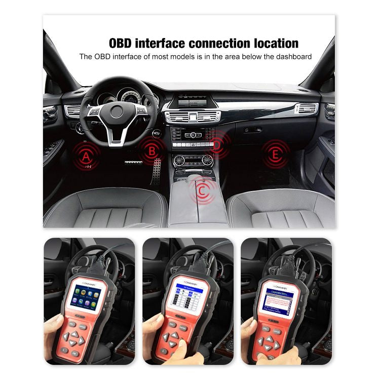 KONNWEI KW860 Car 2.8 inch TFT Color Screen Battery Tester Support 8 Languages / I Key Analysis Function - In Car by KONNWEI | Online Shopping UK | buy2fix