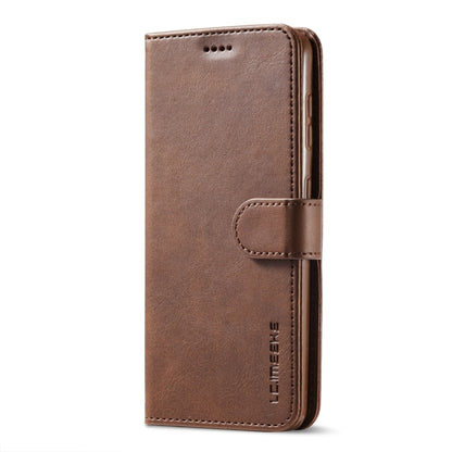 For Samsung Galaxy S21 5G LC.IMEEKE Calf Texture Horizontal Flip Leather Case with Holder & Card Slots & Wallet(Brown) - Galaxy S21 5G Cases by LC.IMEEKE | Online Shopping UK | buy2fix