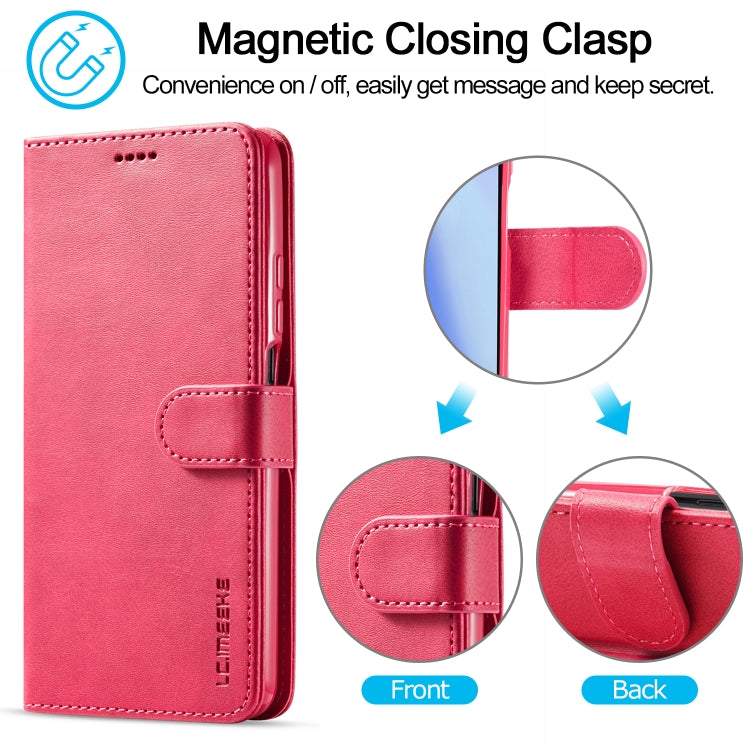 For Xiaomi Mi 10 5G / Mi 10T Pro 5G LC.IMEEKE Calf Texture Horizontal Flip Leather Case with Holder & Card Slots & Wallet(Red) - Xiaomi Cases by LC.IMEEKE | Online Shopping UK | buy2fix