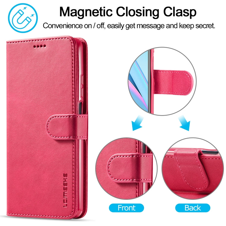 For Xiaomi Mi 10T Lite 5G LC.IMEEKE Calf Texture Horizontal Flip Leather Case with Holder & Card Slots & Wallet(Red) - Xiaomi Cases by LC.IMEEKE | Online Shopping UK | buy2fix