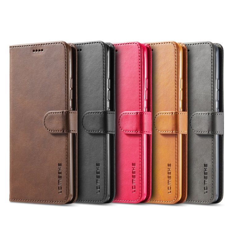 For Xiaomi Mi 10T Lite 5G LC.IMEEKE Calf Texture Horizontal Flip Leather Case with Holder & Card Slots & Wallet(Red) - Xiaomi Cases by LC.IMEEKE | Online Shopping UK | buy2fix