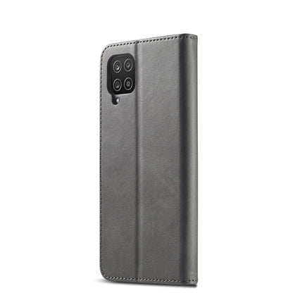 For Samsung Galaxy A12 LC.IMEEKE Calf Texture Horizontal Flip Leather Case, with Holder & Card Slots & Wallet & Photo Frame(Grey) - Galaxy Phone Cases by LC.IMEEKE | Online Shopping UK | buy2fix