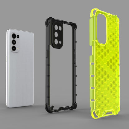 For Oppo Reno5 5G Shockproof Honeycomb PC + TPU Case(Black) - OPPO & vivo Accessories by buy2fix | Online Shopping UK | buy2fix