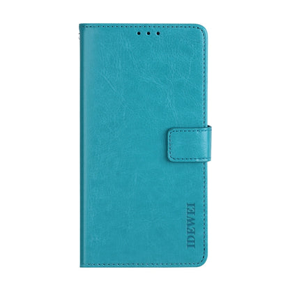 For Xiaomi Redmi Note 9T 5G idewei Crazy Horse Texture Horizontal Flip Leather Case with Holder & Card Slots & Wallet(Sky Blue) - Xiaomi Accessories by idewei | Online Shopping UK | buy2fix