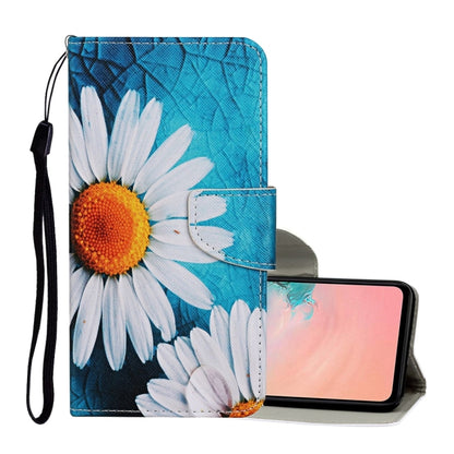 For Samsung Galaxy A02s(EU Edition) Colored Drawing Pattern Horizontal Flip Leather Case with Holder & Card Slots & Wallet & Lanyard(Chrysanthemum) - Galaxy Phone Cases by ViLi | Online Shopping UK | buy2fix