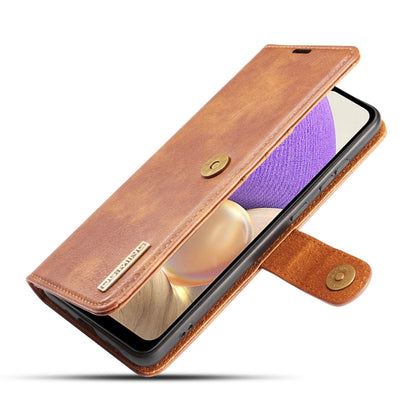 For Samsung Galaxy A32 5G DG.MING Crazy Horse Texture Flip Detachable Magnetic Leather Case with Holder & Card Slots & Wallet(Brown) - Galaxy Phone Cases by DG.MING | Online Shopping UK | buy2fix