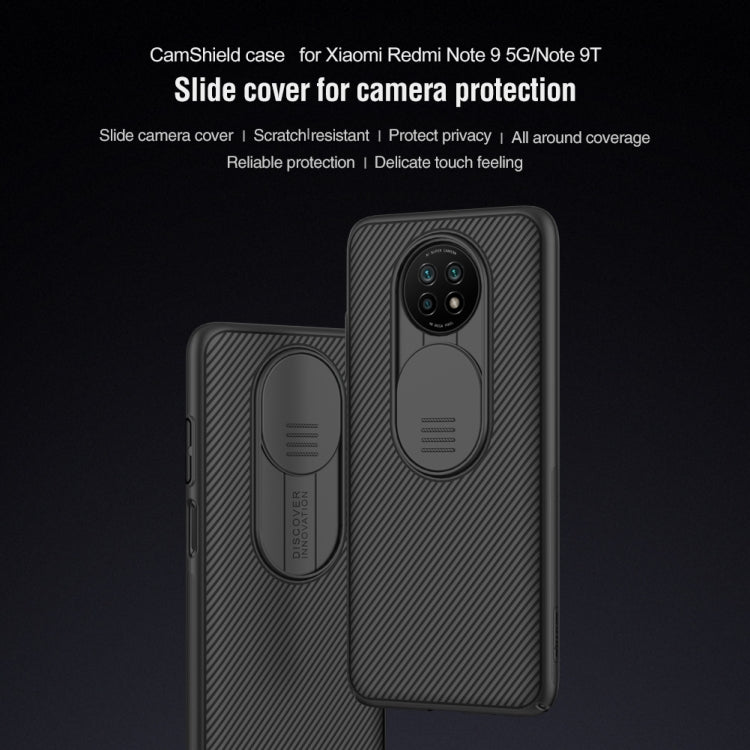 For Xiaomi Note 9 5G / Note 9T  NILLKIN Black Mirror Series PC Camshield Full Coverage Dust-proof Scratch Resistant Case - Xiaomi Cases by NILLKIN | Online Shopping UK | buy2fix