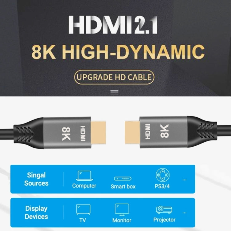 HDMI2.1 8K 120Hz High Dynamic HD Cable, Cable Length:50cm -  by buy2fix | Online Shopping UK | buy2fix