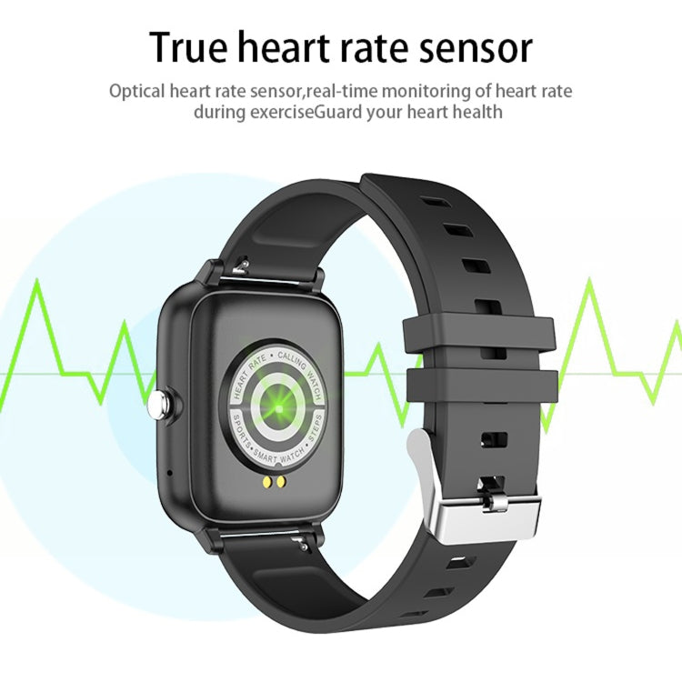 P6 1.54 inch TFT Color Screen IP68 Waterproof Smart Bracket, Support Bluetooth Call / Sleep Monitoring / Heart Rate Monitoring(Black) - Smart Wear by buy2fix | Online Shopping UK | buy2fix