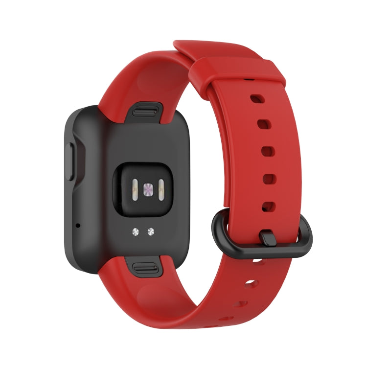 For Xiaomi Mi Watch Lite / Redmi Watch Silicone Watch Band, Size: One Size(Red) - Smart Wear by buy2fix | Online Shopping UK | buy2fix