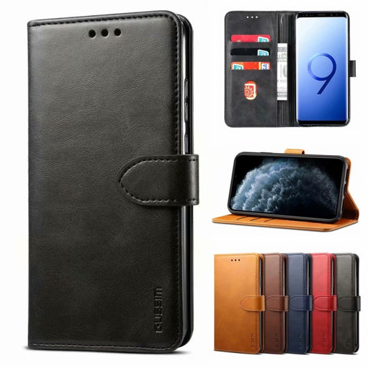 For Samsung Galaxy A32 5G GUSSIM Business Style Horizontal Flip Leather Case with Holder & Card Slots & Wallet(Black) - Galaxy Phone Cases by imak | Online Shopping UK | buy2fix