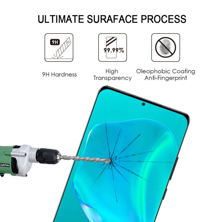 For Huawei P50 Pro 3D Curved Edge Full Screen Tempered Glass Film(Black) - Huawei Tempered Glass by buy2fix | Online Shopping UK | buy2fix