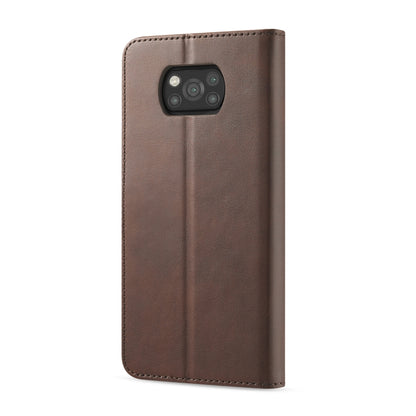 For Xiaomi Poco X3 NFC LC.IMEEKE Calf Texture Horizontal Flip Leather Case with Holder & Card Slots & Wallet(Brown) - Xiaomi Cases by LC.IMEEKE | Online Shopping UK | buy2fix