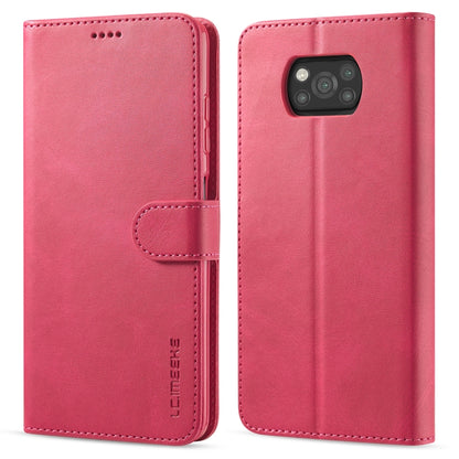 For Xiaomi Poco X3 NFC LC.IMEEKE Calf Texture Horizontal Flip Leather Case with Holder & Card Slots & Wallet(Red) - Xiaomi Cases by LC.IMEEKE | Online Shopping UK | buy2fix