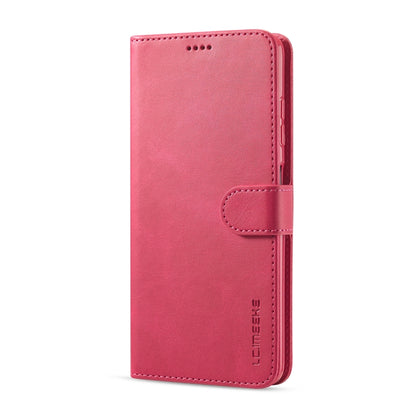 For Xiaomi Poco X3 NFC LC.IMEEKE Calf Texture Horizontal Flip Leather Case with Holder & Card Slots & Wallet(Red) - Xiaomi Cases by LC.IMEEKE | Online Shopping UK | buy2fix