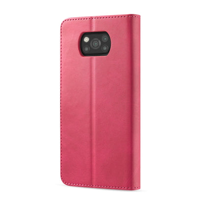 For Xiaomi Poco X3 NFC LC.IMEEKE Calf Texture Horizontal Flip Leather Case with Holder & Card Slots & Wallet(Red) - Xiaomi Cases by LC.IMEEKE | Online Shopping UK | buy2fix