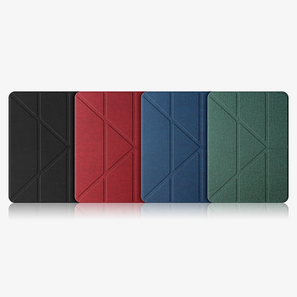 For iPad Pro 11 2022 / 2021 / 2020 MMutural Multi-fold Smart Leather Tablet Case(Dark Green) - iPad Pro 11 (2022/2021) Cases by Mutural | Online Shopping UK | buy2fix