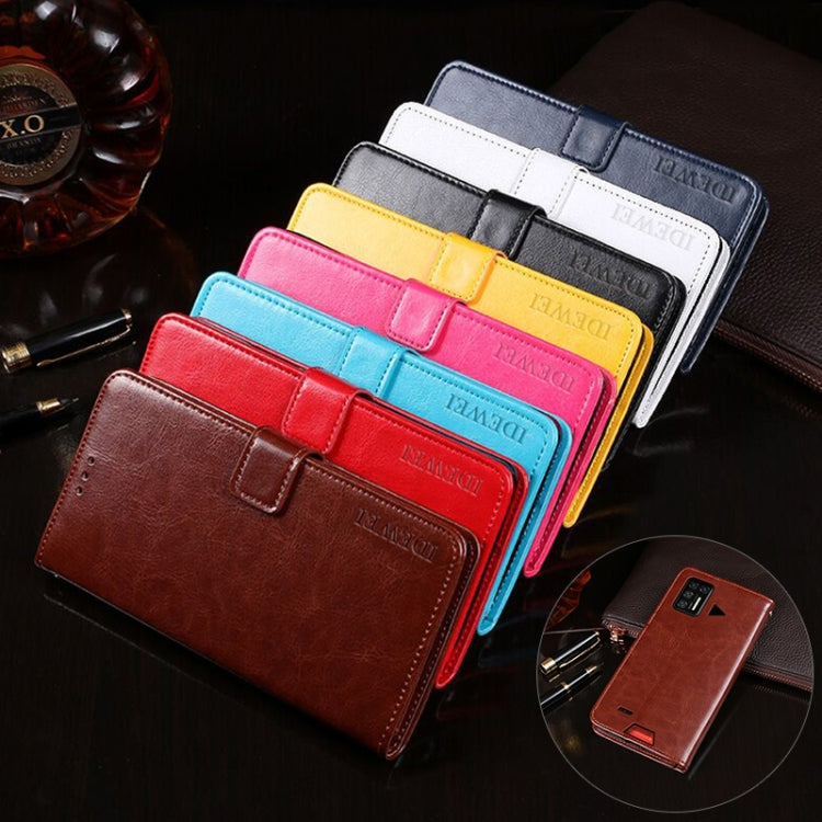 For Umidigi Bison GT idewei Crazy Horse Texture Horizontal Flip Leather Case with Holder & Card Slots & Wallet(Red) - More Brand by idewei | Online Shopping UK | buy2fix