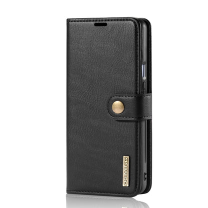 For OnePlus 9 DG.MING Crazy Horse Texture Flip Detachable Magnetic Leather Case with Holder & Card Slots & Wallet(Black) - OnePlus Cases by DG.MING | Online Shopping UK | buy2fix