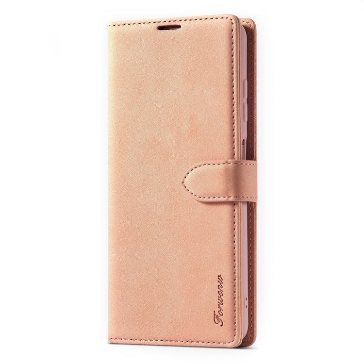 For Xiaomi Poco X3 / X3 NFC / X3 Pro Forwenw F1 Series Matte Strong Magnetism Horizontal Flip Leather Case with Holder & Card Slots & Wallet & Photo Frame(Rose Gold) - Xiaomi Cases by Forwenw | Online Shopping UK | buy2fix