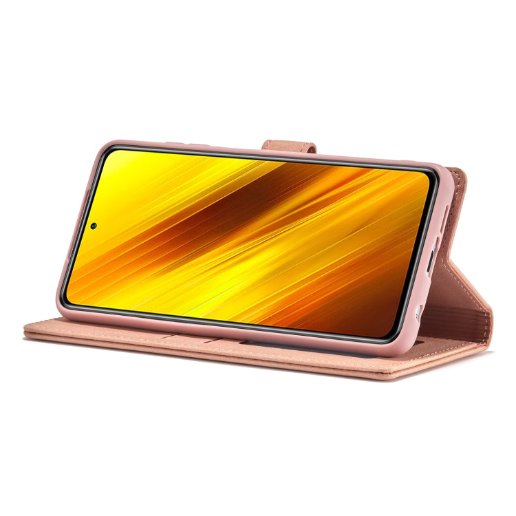 For Xiaomi Poco X3 / X3 NFC / X3 Pro Forwenw F1 Series Matte Strong Magnetism Horizontal Flip Leather Case with Holder & Card Slots & Wallet & Photo Frame(Rose Gold) - Xiaomi Cases by Forwenw | Online Shopping UK | buy2fix