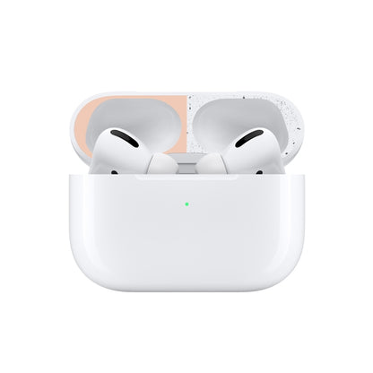 For Apple AirPods Pro Wireless Earphone Protective Case Metal Protective Sticker(Flesh Color) - Protective Sticker by buy2fix | Online Shopping UK | buy2fix