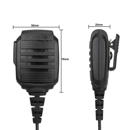 RETEVIS RS-114 IP54 Waterproof 2 Pin Speaker Microphone for H777/RT21/RT27 - Microphones & Headsets by RETEVIS | Online Shopping UK | buy2fix