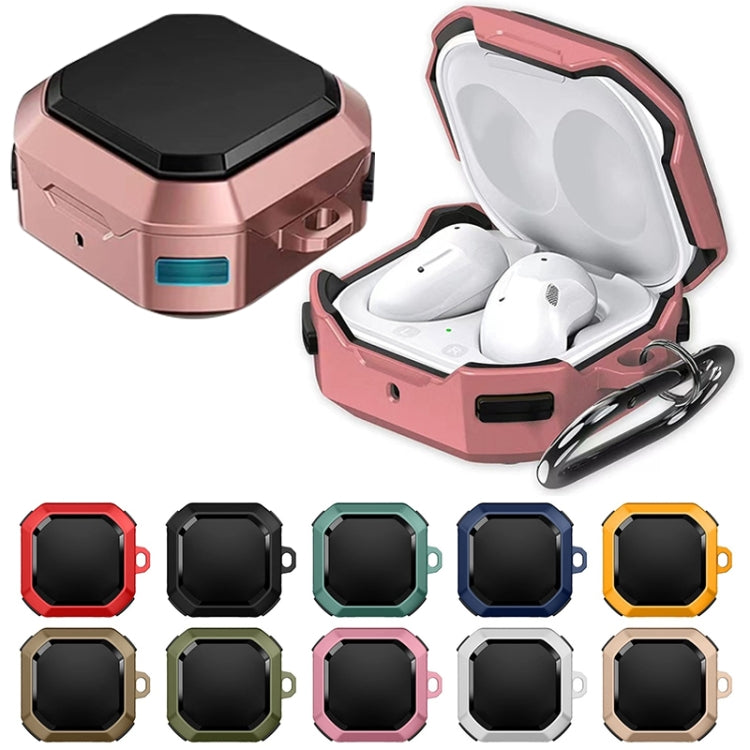 Wireless Earphones Thunder Battlegear Anti-fall Protective Case with Hook Up For Samsung Galaxy Buds Live / Buds 2 Pro(Pink) - Samsung Earphone Case by buy2fix | Online Shopping UK | buy2fix