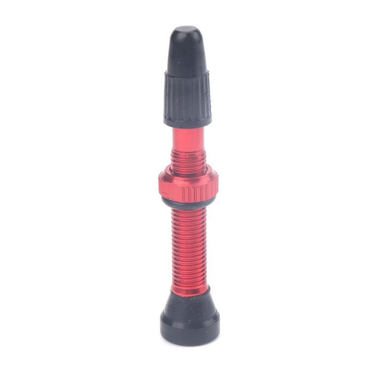 A5592 2 PCS 40mm Red French Tubeless Valve Core with Red Disassembly Tool for Road Bike - Outdoor & Sports by buy2fix | Online Shopping UK | buy2fix