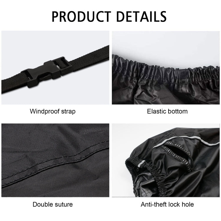 WUPP CS-1410A2 Motorcycle Thickened Oxford Cloth All-inclusive Waterproof Sun-proof Protective Cover, Size:M(Black) - In Car by WUPP | Online Shopping UK | buy2fix