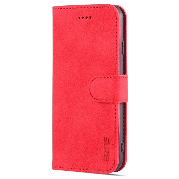 AZNS Skin Feel Calf Texture Horizontal Flip Leather Case with Card Slots & Holder & Wallet For iPhone 7 / 8 / SE (2020)(Red) - More iPhone Cases by AZNS | Online Shopping UK | buy2fix