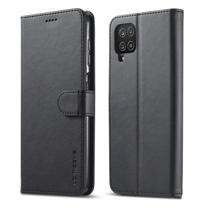 For Samsung Galaxy A22 4G LC.IMEEKE Calf Texture Horizontal Flip Leather Case with Holder & Card Slots & Wallet(Black) - Galaxy Phone Cases by LC.IMEEKE | Online Shopping UK | buy2fix