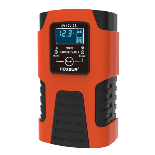 FOXSUR 2A / 6V / 12V Car / Motorcycle 3-stage Full Smart Battery Charger, Plug Type:JP Plug(Red) - Battery Charger by FOXSUR | Online Shopping UK | buy2fix