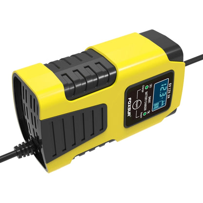 FOXSUR 2A / 6V / 12V Car / Motorcycle 3-stage Full Smart Battery Charger, Plug Type:JP Plug(Yellow) - In Car by FOXSUR | Online Shopping UK | buy2fix