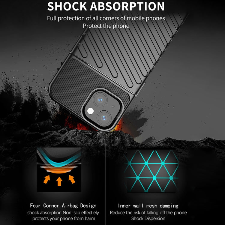 For iPhone 13 mini Thunderbolt Shockproof TPU Soft Case (Black) - iPhone 13 mini Cases by buy2fix | Online Shopping UK | buy2fix