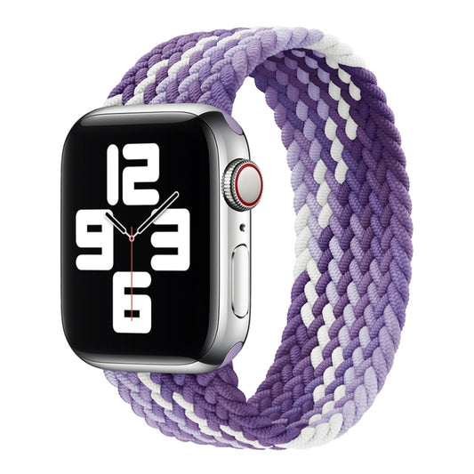 Single Loop Weaving Nylon Watch Band, Size: S 135mm For Apple Watch Series 9&8&7 41mm / SE 3&SE 2&6&SE&5&4 40mm / 3&2&1 38mm(Grape Purple) - Watch Bands by buy2fix | Online Shopping UK | buy2fix